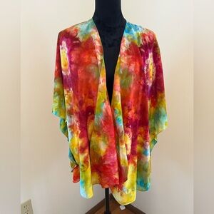 Vibrant Multicolor Tie-Dye Crop Top